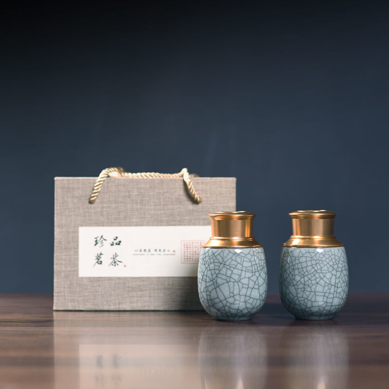 江苏陶瓷旅行便携茶叶罐迷你小茶罐