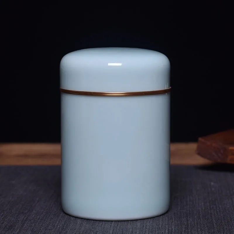 江苏旅行便携茶叶罐陶瓷密封罐大号家用存储罐